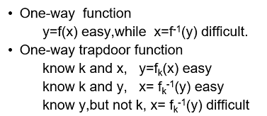 单向陷门函数